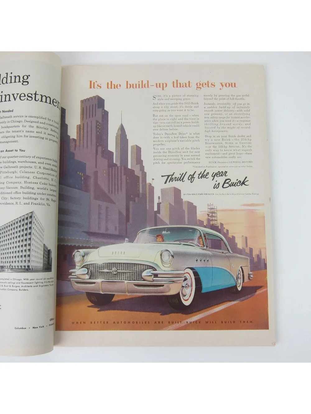 Vintage FORTUNE Magazine February 1955 Cadillac Ford Buick GM Rockefeller Bros